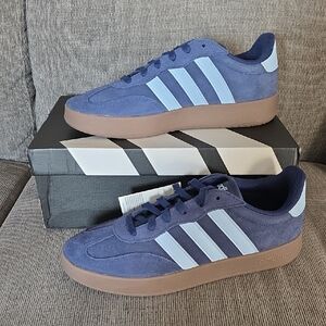 Adidas Men's Navy and Light Blue Barreda Sneakers, New, Size 11.5